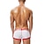 abordables Boxers homme-Homme 1 paquet Sous-Vêtements Culotte basique Sous-vêtements boxeurs Slips Coton Antibactérien Étanches Lettre Taille basse Noir Blanche