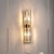 abordables Apliques de pared para interior-luces de pared led apliques de pared de cristal luz de pared de oro de lujo elegante montaje en pared lámpara decoración iluminación para dormitorio sala de estar pasillo restaurante