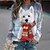 cheap Hoodies &amp; Sweatshirts-Women&#039;s Sweatshirt Pullover Basic Gray Dog Street Long Sleeve Round Neck