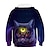 billiga Huvtröjor- och tröjor för flicka-Barn Flickor Huvtröja Katt Långärmad Höst Vinter Mode Häftig Polyester Ledigt Normal