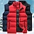 cheap Vests-Men&#039;s Lightweight Down Vest Sports Puffer Jacket Hiking Vest Sleeveless Outerwear Waistcoat Coat Top Outdoor Fashion Thermal Warm Breathable Sweat wicking Winter Blue Black Red Hunting