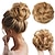 abordables Moños-moños de pelo desordenado pieza de pelo scrunchies de pelo rizado para mujeres postizos de niñas donut ondulado piezas de pelo moño de pelo updo moños de pelo