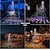 billige Holiday String Lights-juletre lysslynge lys utendørs dekorasjon stjerne lys 8 moduser plug in 350 led foss juletre stjerne topper fe lys for terrasse ferie jul dekor fargerik belysning eu us au uk plugg