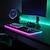 preiswerte Mauspad-LED-Licht-Gaming-Mauspad, RGB, großes Computer-Mauspad, Gamer-Teppich, wasserdichte Mauspads, Schreibtisch-Spielmatte mit Hintergrundbeleuchtung