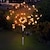 baratos Luzes e lanternas de caminho-2 pçs fogos de artifício solares luzes de natal ao ar livre estrela gramado luz ao ar livre à prova d&#039;água jardim villa jardim pátio passarela paisagem de natal decoração de férias