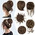 Χαμηλού Κόστους Σινιόν-5 τεμάχια ακατάστατος κότσος μαλλιών ανάγλυφο ανάγλυφο για γυναικεία αλογοουρά με ελαστικό λάστιχο σετ αξεσουάρ μαλλιών ακατάστατο σετ για γυναίκες
