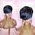 cheap Synthetic Wig-Kabadu Pixie Cut Wigs for Black Women Brazilian Human Hair Short Wigs with Bangs F1B27 Blonde Wigs African American 150% Density Glueless Wigs