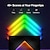 cheap Smart Home Lights-LED Smart Light RGBIC 3D Wall Light Glide Smart Wall Sconces for Gaming and Living Room Multicolor Customizable Music Sync Game Decor LED Light Bar Works with Alexa and Google Assistant