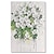 billige Blomstrede/botaniske malerier-håndlavet oliemaleri håndmalet højkvalitets 3d-blomster moderne moderne rullet lærred (ingen ramme)