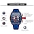 voordelige Quartz-horloges-mini focus quartz sport horloge voor mannen chronograaf lichtgevende kalender leger heren horloges topmerk luxe siliconen band waterdicht