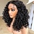 cheap Synthetic Lace Wigs-Curly Lace Front Wigs Pre Plucked Lace Front Wigs Curly Hair Synthetic Lace Front Wig Glueless Big Curly Wigs for Black Women Natural Black Color
