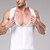 billiga Pyjamas-Herr Shapewear Midjetränare Kroppsformare Ren färg Enkel Komfort Hem Dagligen Polyester Slimmande Rund hals Ärmlös Vinter Höst Svart Beige