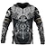 cheap Everyday Cosplay Anime Hoodies &amp; T-Shirts-Vikings Warriors Viking Tattoo Hoodie Cartoon Manga Anime Front Pocket Graphic Hoodie For Couple&#039;s Men&#039;s Women&#039;s Adults&#039; 3D Print Casual Daily