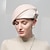 billige Partyhatter-mote elegante 100% ull / silke hatter med ren farge / sateng sløyfe 1 stk spesiell anledning / fest / kveld hodeplagg