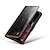 billige iPhone-etuier-telefon Etui Til Samsung Galaxy Læder æske Læder Slots til kortholder Magnetisk flip Ensfarvet TPU