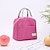 cheap Kitchen Storage-Portable Lunch Bag Waterproof Thermal Insulated Lunch Box Bento Pouch Dinner Insulation Bag Student Thickened Cute Lunch Bag