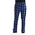 abordables Pyjamas-Homme Vêtements d&#039;intérieur Pantalon de pyjama en flanelle Pantalon à carreaux Pantalon Pyjama Grille / Carreaux Chaud Flexible Intérieur Lit Spa Flanelle Chaud Poche Taille elastique Hiver Jaune