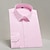 baratos Camisas masculinas de negócios-Homens Saia camisa de botão camisa de colarinho Rosa Claro Branco Vinho Manga Longa Estampas Abstratas Aberto para a Lateral Primavera / Outono / Inverno / Verão Casamento Trabalho Roupa Botão para