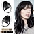cheap Bangs-Clip in Bangs Hairpiece Medium Brown Clip on Bangs with Temple Wispy Bangs Hair Extensions for Women