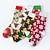 voordelige heren sokken-Voor heren 2 paar Crew Sokken Heren sokken Kerst sokken Rood / Groen Wit Kleur Kerstmis Casual Dagelijks Standaard Medium Herfst winter Warmte-isolerend