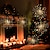 זול חוט נורות לד-8 יחידות אורות זיקוקים קישוטי חג המולד starburst סה&quot;כ 800 לדים חוטי נחושת פיית נצנצים אורות תקע אורות מחרוזת שלט רחוק 8 מצבים עמיד למים אורות כוכבי פרץ לחג המולד יום הולדת חדר שינה מסדרון חתונה