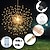 cheap LED String Lights-8pcs Firework Lights Christmas Decorations Starburst Total 800LEDs Copper Wire Fairy Twinkle Lights Plug in String Lights Remote Control 8 Modes Waterproof Starburst Lights for Christmas Birthday Bedroom Corridor Patio Wedding