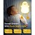 economico Luci notturne e decorative-anatra ha condotto le luci notturne simpatica lampada in silicone ricaricabile usb sensore di temporizzazione lampada da comodino per camera da letto regalo per bambini