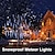 voordelige LED-lichtstrengen-meteorenregen regenlichten outdoor ijspegel sneeuwval licht voor kerstversiering led decoratie vallende druppel lichtslinger 8 buizen 30cm 192 leds