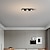 billige Dæmpbart loftlys-dæmpbare loftslamper 24,5 cm 3-lys led forsænket loftslampe 500lm 5w enkel lampe til soveværelse entre køkken galleri lavt til loftet områder sort hvid