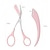 Недорогие Удаление волос-Набор из 2 инструментов для придания формы бровям, ножницы для стрижки бровей с мини-гребнем, вспомогательные ножницы для расчески для бровей, набор триммеров для бровей, инструмент для стрижки бровей