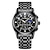 cheap Quartz Watches-POEDAGAR Men Quartz Watchl Chronograph Fashion Sport Analog Quartz Watch Waterproof Luminous Stainless Steel Wristwatch Male Cloock Relogio Masculino