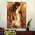 voordelige Nude Art-met de hand gemaakt olieverfschilderij met de hand geschilderd verticaal mensen eigentijds modern opgerold canvas (geen frame)
