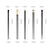 billige Til spisebordet-5 par spisepinner i legert spisepinner sett i japansk stil spisepinner