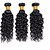 billige 3 pakker hårvever med ekte hår-brasiliansk hår vannbølgebunter 100 % ubehandlede virgin menneskehårbunter (14 16 18 tommer naturlig farge) 10a brasiliansk vannbølge vått og bølget menneskehår 3 bunter for svarte kvinner