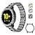 Недорогие Ремешки для часов Samsung-Ремешок для часов для Samsung Galaxy Watch 5 40/44mm Watch 4 Classic 42/46mm Watch 4 40/44mm Часы Актив 40мм Нержавеющая сталь Стразы Замена Ремень с чехлом Блестящий бриллиант Ювелирный браслет