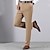 cheap Dress Pants-Men&#039;s Dress Pants Trousers Casual Pants Pocket Elastic Waist Straight Leg Plain Stretch Wedding Office Business Stylish Formal Black Wine High Waist Micro-elastic