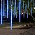 preiswerte LED Lichterketten-LED-Meteorschauer-Regenlichter im Freien wasserdicht 8 Röhren LED-Licht 30cm 11,8 Zoll für Weihnachtsbaumdekoration im Freien Hochzeit Bankett Garten Urlaub Dekoration