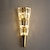 Недорогие Бра-светодиодные настенные светильники с хрустальным бриллиантовым дизайном, настенный светильник с латунной отделкой, прикроватная лампа, настенный светильник в форме факела для спальни, современный