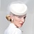 voordelige Feesthoeden-mode elegante hoeden van 100% wol met pure kleur / tule 1 st bruiloft / feest / avond hoofddeksel