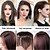 cheap Clip in Extensions-Synthetic Invisible Hair pad piece Seamless Clip In Hair Piece Hair Extension Hair Topper for Thinning Hair Women 2 PCS 20CM/8Inch 30CM/12INCH