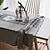 preiswerte Tischdecken-Rustikale Gitter-Tischdecke, Baumwoll-Leinen, graue rechteckige Tischdecken für Küche, Essen, Party, Urlaub, Buffet