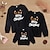 זול גופיות-משפחה טרנינג כותנה אותיות קזו&#039;אל שחור אודם שרוול ארוך יומי תלבושות תואמות