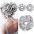cheap Chignons-2PCS Updo Messy Hair Bun Curly Wavy Ponytail Extensions Hairpieces Hair Scrunchies Wraps Chignon for Women Girls (Plus Limited Hair Bun with Longer Hair Length Grey/Brown/Silver/White Mixed)