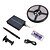 abordables Contrôle à distance-5m 10m usb charge télécommande solaire led lampe avec lampe extérieure led lampe avec jardin chaîne lampe led solaire rue jardin décoration guirlande festival fête atmosphère lampe 1 ensemble