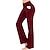 cheap Yoga Pants &amp; Bloomers-Women&#039;s Yoga Pants Side Pockets Wide Leg Yoga Fitness Gym Workout High Waist Bottoms Dark Grey Black Purple Spandex Sports Activewear High Elasticity