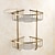 cheap Shower Caddy-Shower Caddy Bathroom Shelf Standing, Bathroom Shelf Corner Basket Antique Brass Shower Caddy for Shampoo Soap Hair Dryer Holder Triangle Shelves Wall Mounted Basket Rack Shower