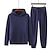 cheap Basic Tracksuits-Men&#039;s Tracksuit Sweatsuit Jogging Suits Wine Red Black White Yellow Pink Hooded Plain Drawstring 2 Piece Sports &amp; Outdoor Sports Streetwear Streetwear Casual Big and Tall Fall &amp; Winter Clothing