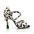 Недорогие Обувь для латиноамериканских танцев-Жен. Обувь для латины Профессиональный стиль ЧаЧа Сексуальная обувь Стиль С пряжкой Взрослые Цвет-леопард