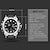 Недорогие Цифровые часы-SANDA электронные часы для Мужчины Аналого-цифровые Цифровой Спортивные Стильные На открытом воздухе Календарь ЖК экран Фосфоресцирующий ABS силиконовый