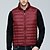 cheap Men&#039;s Downs &amp; Parkas-Men&#039;s Puffer Jacket Down Vest Cotton Winter Outdoor Thermal Warm Packable Breathable Lightweight Top Skiing Hunting Fishing Wine Red Black Army Green Navy Blue Light Grey